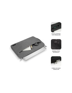 Funda subblim urban laptop sleeve para portatiles 15.6 gris SUB-LS-0PS0102 2