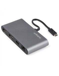 StarTech.com Mini Docking Station Thunderbolt 3 Mini Replicador de Puertos TB3 para Dos Monitores DisplayPort de 4K a 60Hz gris  2