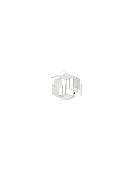 Lanberg WF01-6612-10S armario rack 12U Bastidor de pared Gris