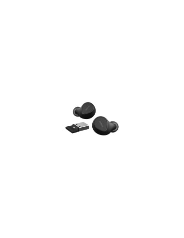 Jabra Evolve2 Buds Auriculares True Wireless Stereo (TWS) Dentro de oÍ­do Llamadas/Música Bluetooth Negro
