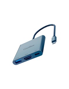 CoolBox MINIDOCK C31 ALUMINIO USB-C A HDMI 4K/USB-A/USB-C 3.2 GEN1 PC/MAC/CONSOLAS