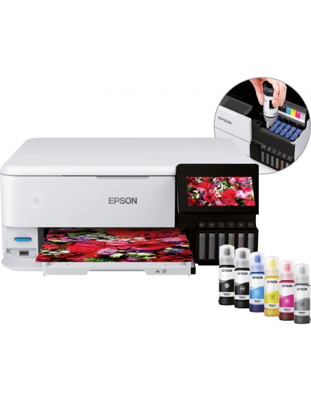 Epson EcoTank ET-8500 Impresora multifuncion wifi ethernet duplex A4 blanco