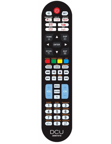 DCU Advance Tecnologic 30901010 mando a distancia IR inalámbrico TV Botones