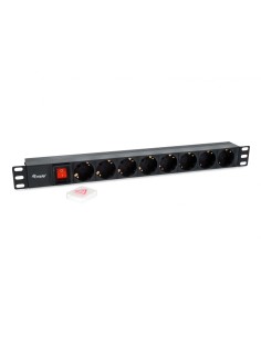 Equip unidad de distribución de energia PDU 8 salidas AC 1U negro 2