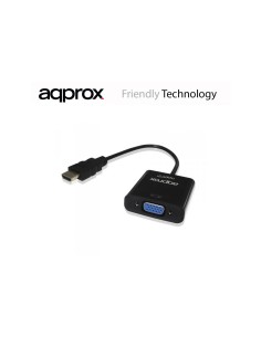 ADAPTADOR HDMI A VGA Y AUDIO APPROX APPC17 2