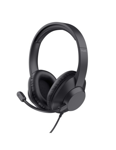 Trust Ayda Max Auriculares Alámbrico Diadema Oficina/Centro de llamadas Negro