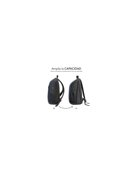 SUBBLIM Nomad Xpand Air Padding mochila City backpack Azul Poliéster reciclado