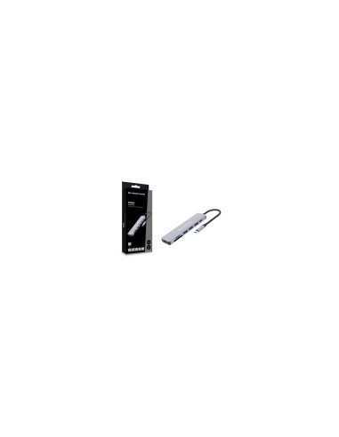 Conceptronic DONN19G base para portátil y replicador de puertos Alámbrico USB 3.2 Gen 1 (3.1 Gen 1) Type-C Gris