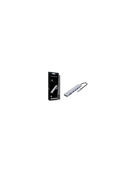 Conceptronic DONN19G base para portátil y replicador de puertos Alámbrico USB 3.2 Gen 1 (3.1 Gen 1) Type-C Gris