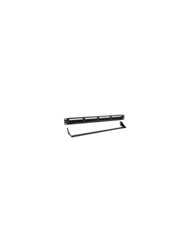 Phasak Patch panel 19" 24P Cat.6 UTP RJ45 DUAL 1U + Organizador - PU 2424