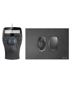 3Dconnexion SpaceMouse Enterprise Kit 2 ratón Oficina Ambidextro RF Wireless + USB Type-A 6DoF
