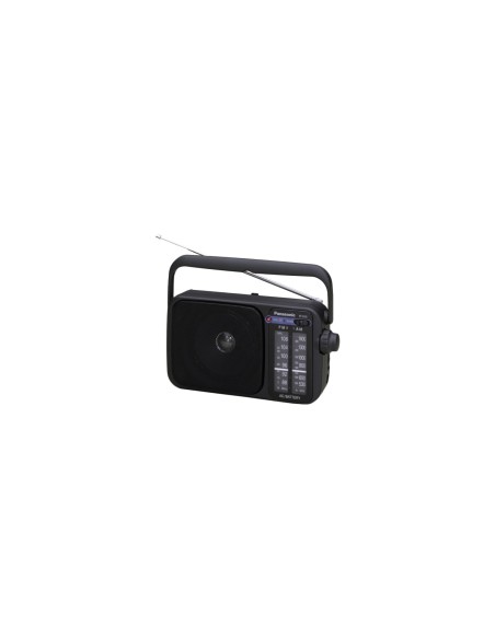 Radio portatil panasonic am fm ac altavoz 770mw negro RF-2400DEG-K