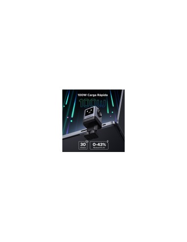 Ugreen 45515B cargador de dispositivo móvil Ordenador portátil, Teléfono móvil, Portátil, Batería portátil, Teléfono Gris Corrie