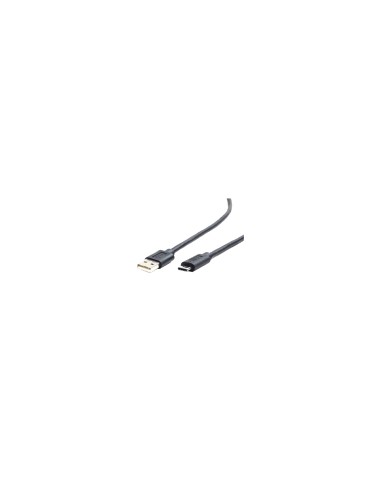CABLE GEMBIRD CONECTORES USB 2.0 MACHO A USB TIPO-C MACHO 1M NEGRO CCP-USB2-AMCM-1M