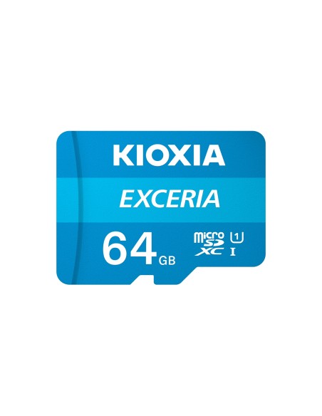 Kioxia Exceria Memoria Microsdxc flash 64gb UHS-I class 1 U1 azul