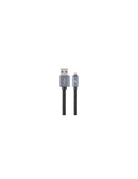 Gembird CCB-MUSB2B-AMLM-6 cable de teléfono móvil Negro 1,8 m USB A Lightning