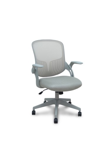 Piqueras y Crespo Silla Opti544 gris respaldo malla gris asiento 3D gris