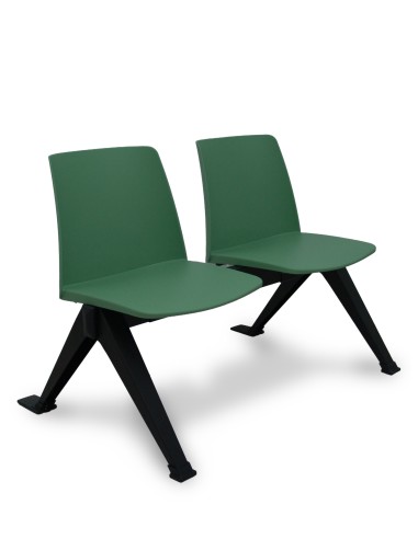 Piqueras y Crespo Bancada 2 puestos Orgaz PVC verde.