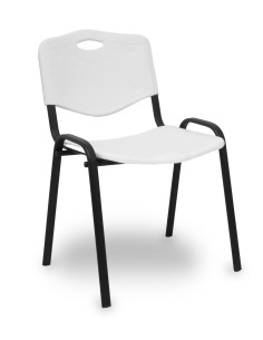 Piqueras y Crespo Pack 4 sillas Iso plastic PVC blanco