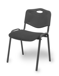 Piqueras y Crespo Pack 4 sillas Iso Mix respaldo negro asiento aran negro 2