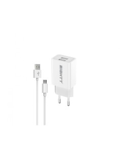 Eightt Cargador Smartphone / Tablet Micro USB 5V 2.4A con cable Micro USB