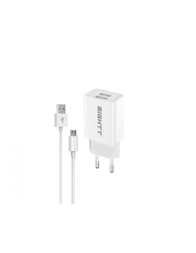 Eightt Cargador Smartphone / Tablet Micro USB 5V 2.4A con cable Micro USB
