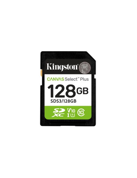 Kingston Technology 128 GB SDXC Canvas Select Plus Gen3 150 MB/s C10 UHS-I U1 V10