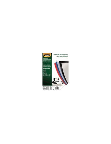 Fellowes Portadas Polipropileno A4 700 Micras Negro Pack 50 Uds