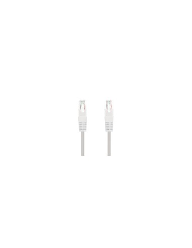 Nanocable Cable Red Latiguillo RJ45 CAT.6 UTP AWG24, Blanco, 25 cm