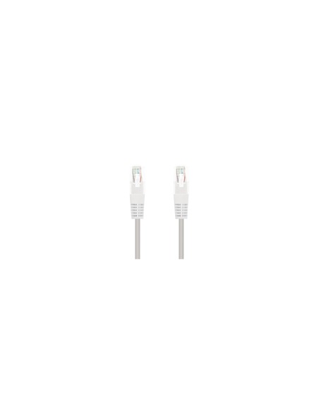 Nanocable Cable Red Latiguillo RJ45 CAT.6 UTP AWG24, Blanco, 25 cm