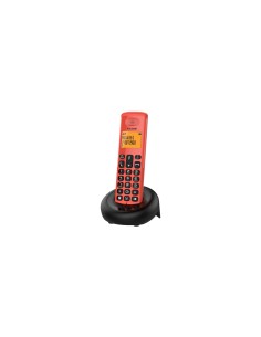 Alcatel E160 Teléfono DECT Identificador de llamadas Negro, Rojo