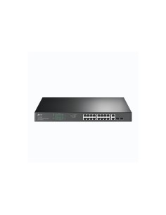TP-LINK TL-SG1218MP switch Gigabit Ethernet (10/100/1000) EnergÍ­a sobre Ethernet (PoE) Negro