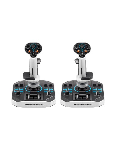 Thrustmaster Sol-R 2 HOSAS Space Sim Duo Negro, Blanco USB Palanca de vuelo Analógico/Digital PC