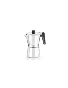 CAFETERA BRA PERFECTA - 6 TAZAS - ALUMINIO - FONDO PARA INDUCCION TOTAL - APTA TODO TIPO COCINAS A170482