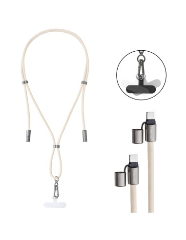 Intenso Handykette als Lade- + Datenkabel USB-C bis 1,65m beige cable USB USB C