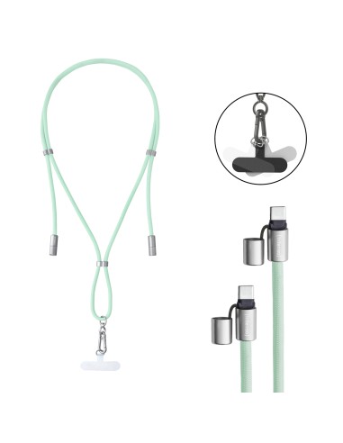 Intenso Handykette als Lade- + Datenkabel USB-C bis 1,65m grün cable USB USB C Verde