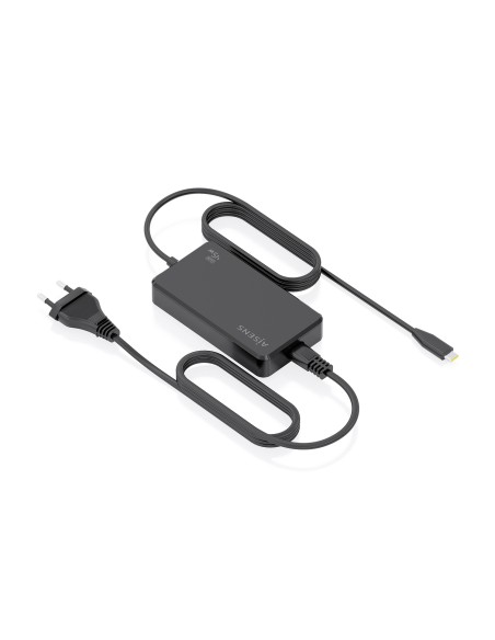 AISENS Cargador De Sobremesa GaN 45W PD3.0 1xUSB-C 1.8m, Negro