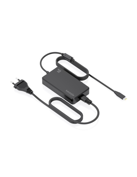 AISENS Cargador De Sobremesa GaN 90W PD3.0 1xUSB-C 1.8m, Negro