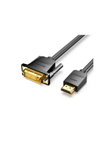 Vention Cable Conversor ABFBG/ DVI-D Macho - HDMI Macho/ 1.5m/ Negro