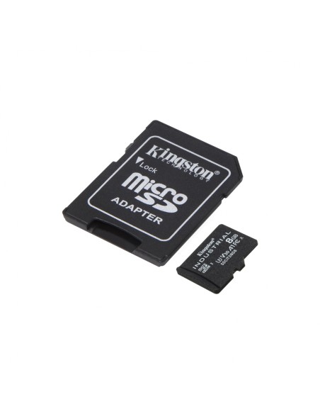 Kingston Technology industrial Memoria microsdhc 8gb UHS-I Clase 10 negro