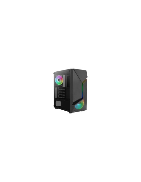 Aerocool SCAPEBKV3 Caja Gaming ATX Frontal RGB LED Cristal Templado 3xVentiladores ARGB Negro