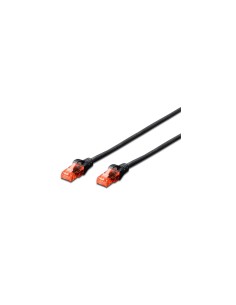 LATIGUILLO RJ45 CAT 6 1 MT EWENT NEGRO EW-6U-010BL