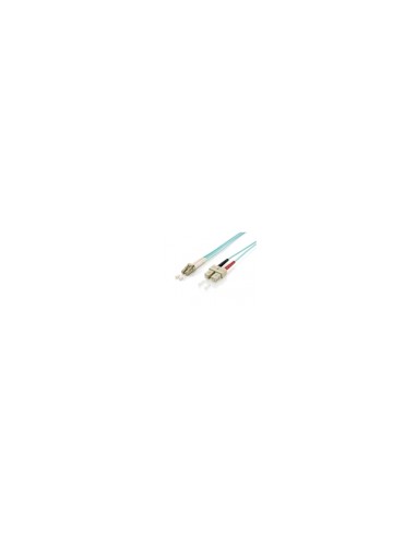 Equip 255316 cable de fibra optica 10 m LC SC OM3 Turquesa