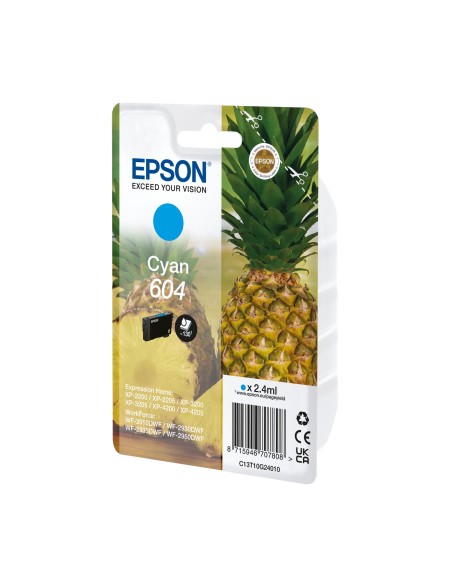 Epson 604 cartucho de tinta 1 pieza(s) Original Rendimiento estándar Cian