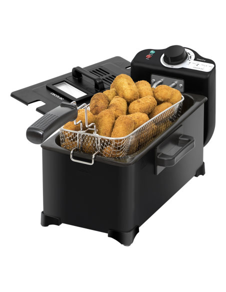 Freidora Con Aceite Cleanfry 3L Black