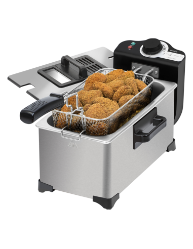 Freidora Con Aceite Cleanfry 3L Full Inox