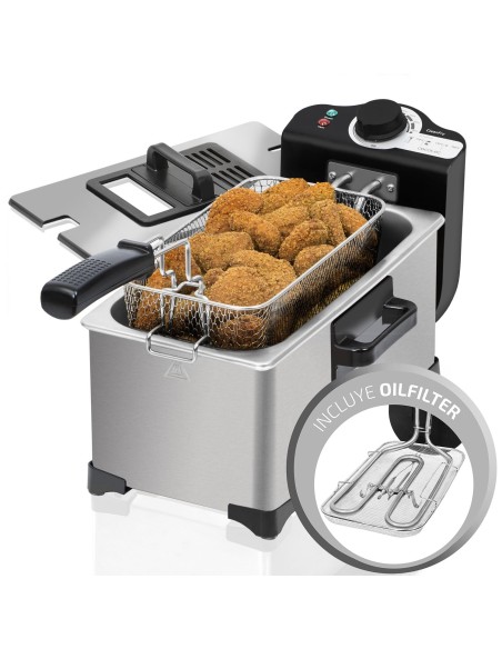Freidora Con Aceite Cleanfry 3L Full Inox