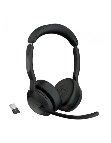 Jabra Evolve2 55 Auriculares Inalámbrico Diadema Oficina/Centro de llamadas Bluetooth Base de carga Negro