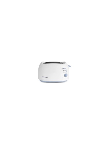 TOSTADOR DE PAN ORBEGOZO 750W 2 RANURAS SUPERIORES CALIENTA PANECILLOS FUNCIÍ?N DESCONGELADOR AUTOAPAGADO BLANCO TOS TO-3010
