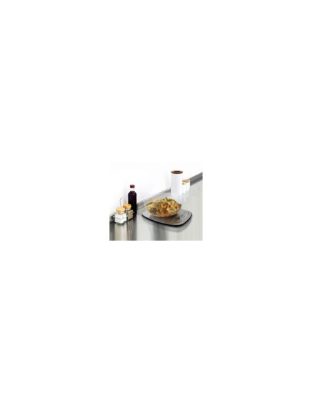 BASCULA DE COCINA TAURUS EASY INOX VISOR RETRO ILUMINADOFUNCION TARA OPCION DE COLGAR EN LA PARED 990719000